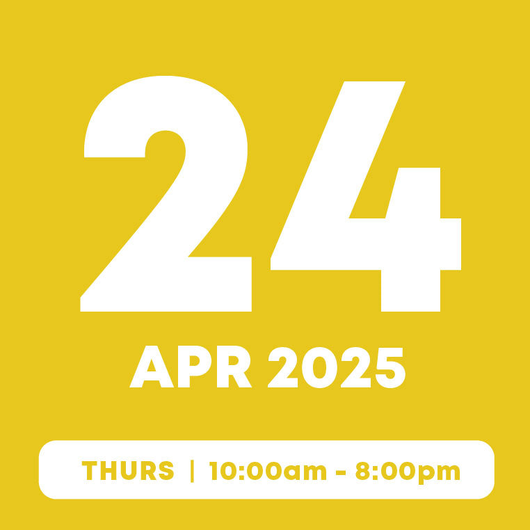 24 Apr | Main Pass (1hr) + Add-On Pass (Free)