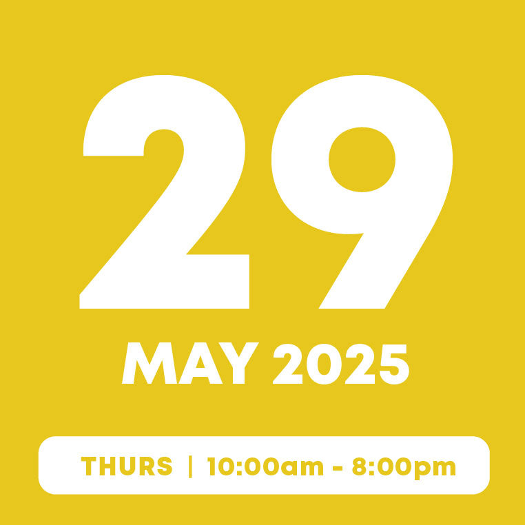 29 May | Main Pass (1hr) + Add-On Pass (Free)