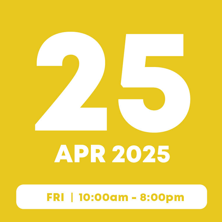 25 Apr | Main Pass (1hr) + Add-On Pass (Free)