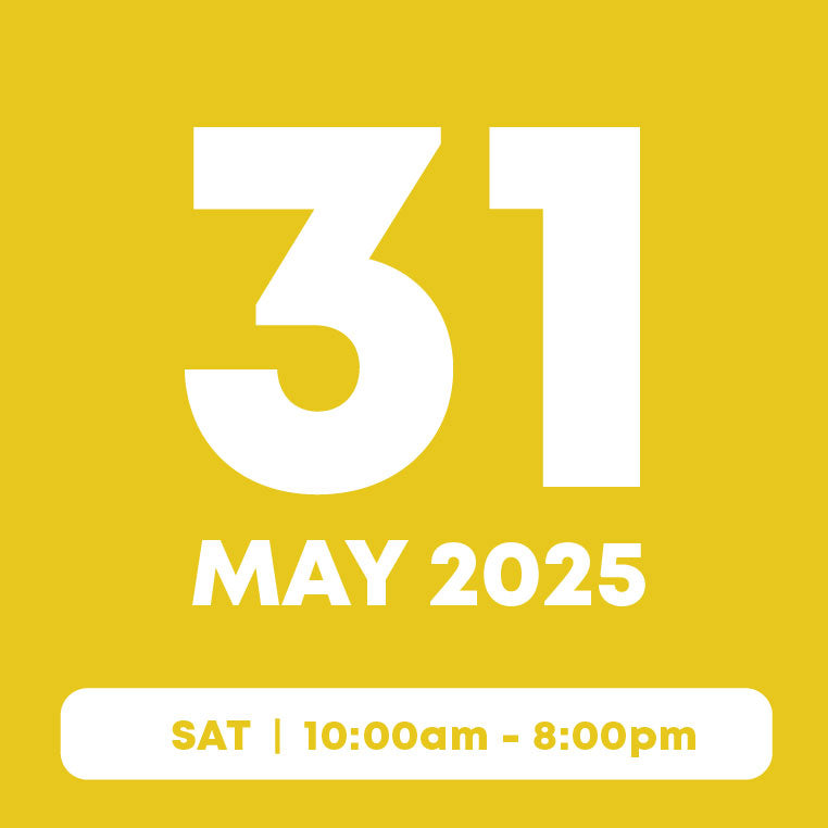 31 May | Main Pass (1hr) + Add-On Pass (Free)