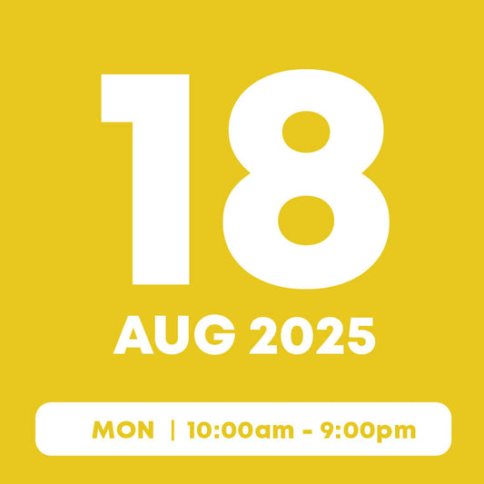 18 August |  Inflatables Pass (1hr) + Activities Pass (Free)