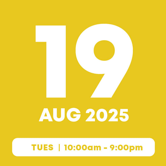 19 August |  Inflatables Pass (1hr) + Activities Pass (Free)