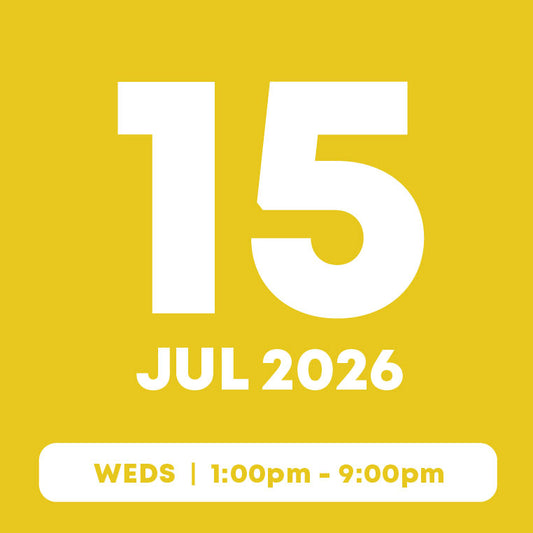15 July 2026 |  Inflatables Pass (1hr)