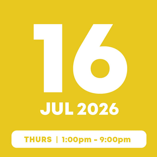16 July 2026 |  Inflatables Pass (1hr)