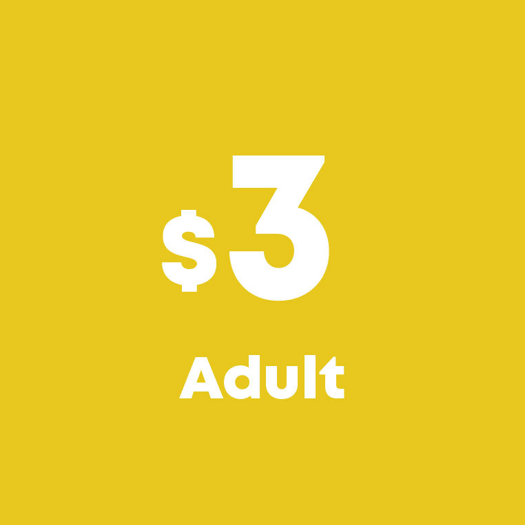 $3 Adult (+15mins)