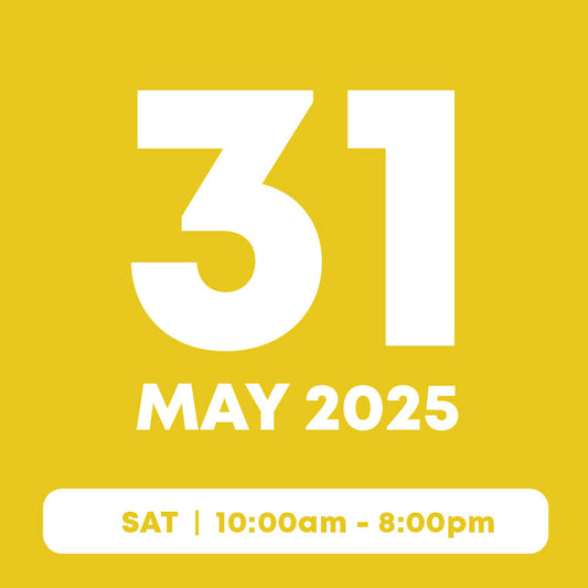 31 May |  Main Pass (1hr) + Add-On Pass (Free)